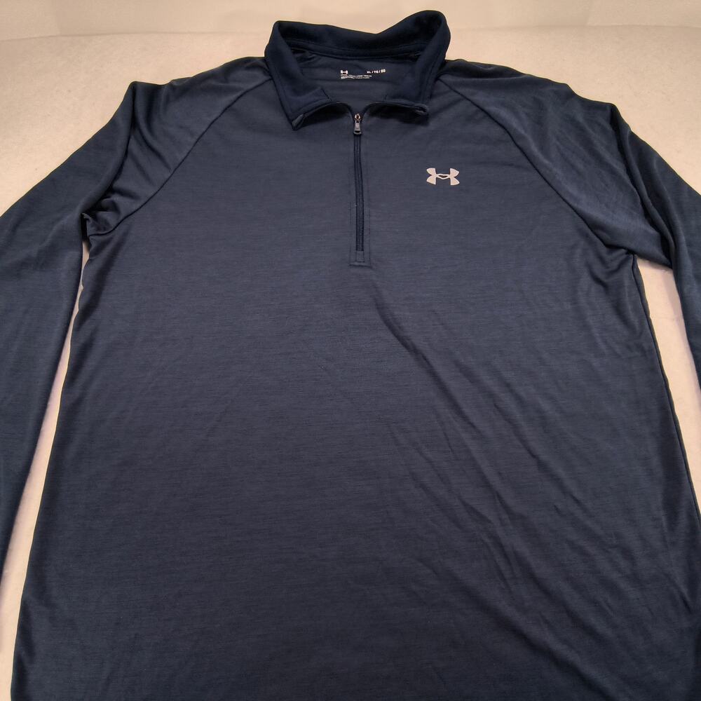 Under Armour Long Sleeve Pullover Sweatshirt Mens Size Extra Large XL Navy